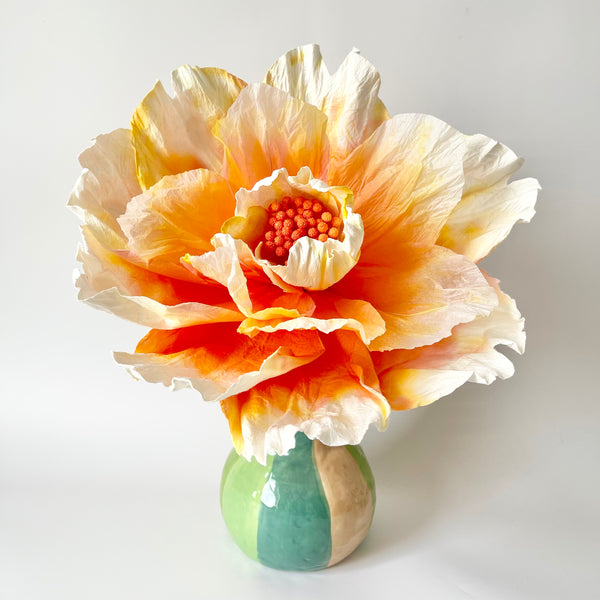 Paper Flowers - Bell Flower | Orange by Nibbanah. Australian Art Prints, Gifts, Fashion and Homewares. Green Door Decor. www.greendoordecor.com.au