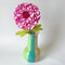 Paper Flowers - Single Stem XL Dahlia | Magenta Pink & White by Nibbanah. Australian Art Prints, Gifts, Fashion and Homewares. Green Door Decor. www.greendoordecor.com.au