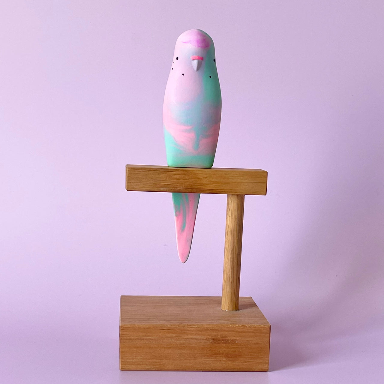 Pete Cromer | Resin Budgerigar #12. Australian Art Prints and Homewares. Green Door Decor. www.greendoordecor.com.au