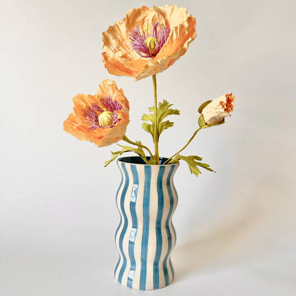 Paper Flowers - Poppy Garden Bunch | Apricot by Nibbanah. Australian Art Prints, Gifts, Fashion and Homewares. Green Door Decor. www.greendoordecor.com.au