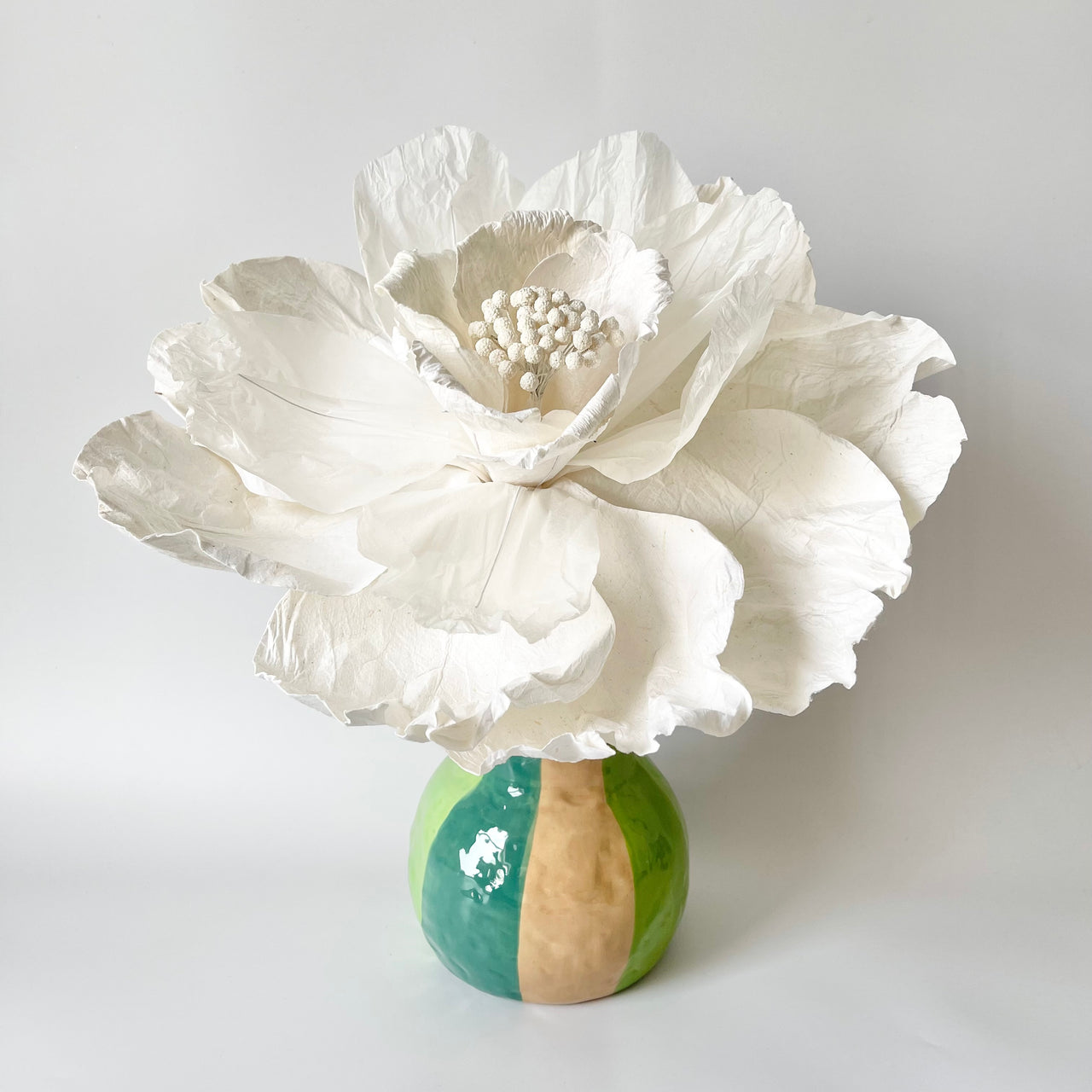 Paper Flowers - Bell Flower | White by Nibbanah. Australian Art Prints, Gifts, Fashion and Homewares. Green Door Decor. www.greendoordecor.com.au