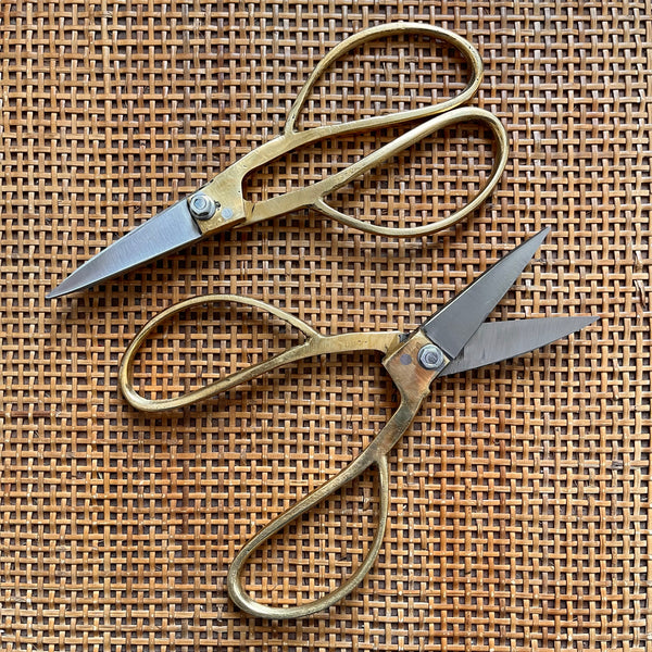 Brass Bonsai Handle Scissors by New Direction Imports. Australian Art Prints, Gifts, Fashion and Homewares. Green Door Decor. www.greendoordecor.com.au
