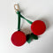 Bag Charm | Cherries by La La Land. Australian Art Prints, Gifts, Fashion and Homewares. Green Door Decor. www.greendoordecor.com.au