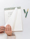 A4 Notepad (Lined) | Golden Wattle by Bespoke Letterpress. Australian Art Prints, Gifts, Fashion and Homewares. Green Door Decor. www.greendoordecor.com.au