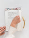 A4 Notepad (Grid) | Regency Blooms by Bespoke Letterpress. Australian Art Prints, Gifts, Fashion and Homewares. Green Door Decor. www.greendoordecor.com.au