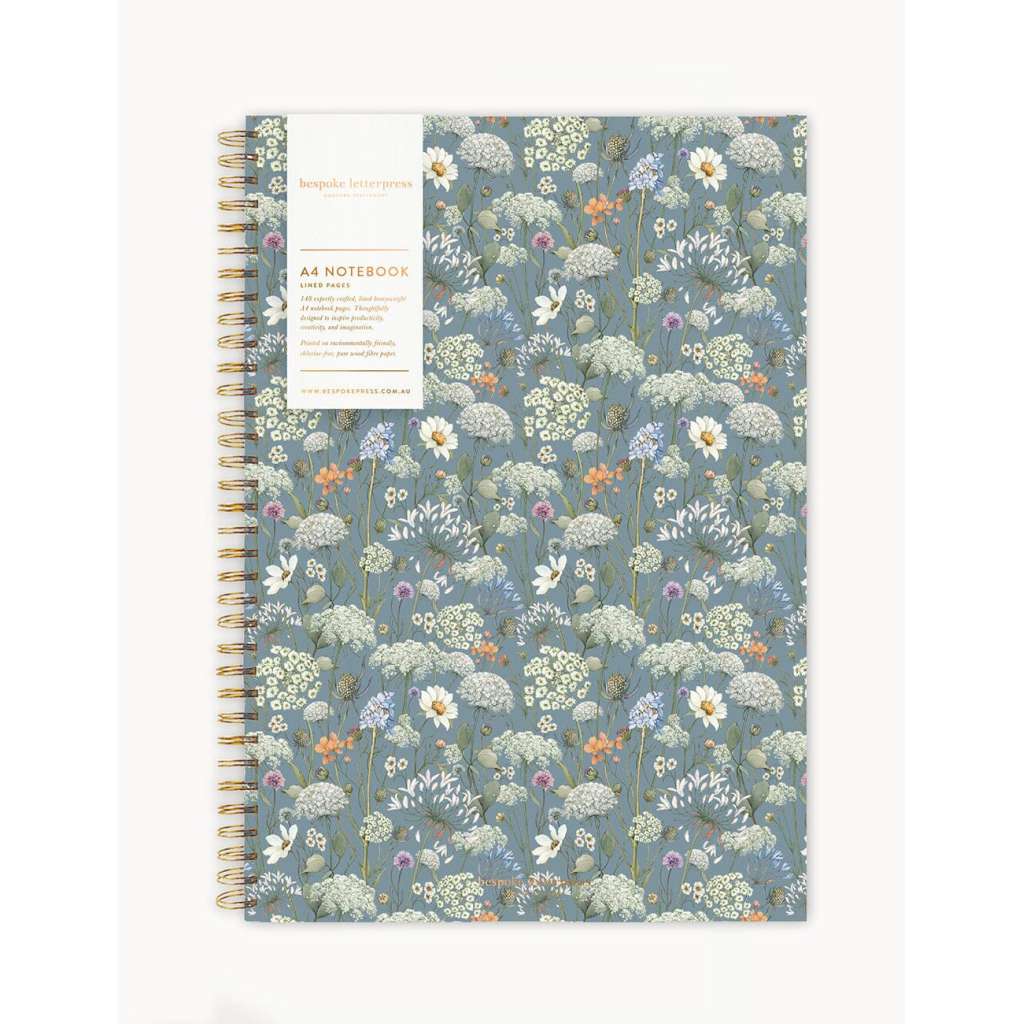 A4 Ringbound Notebook | Willowmere by Bespoke Letterpress. Australian Art Prints, Gifts, Fashion and Homewares. Green Door Decor. www.greendoordecor.com.au
