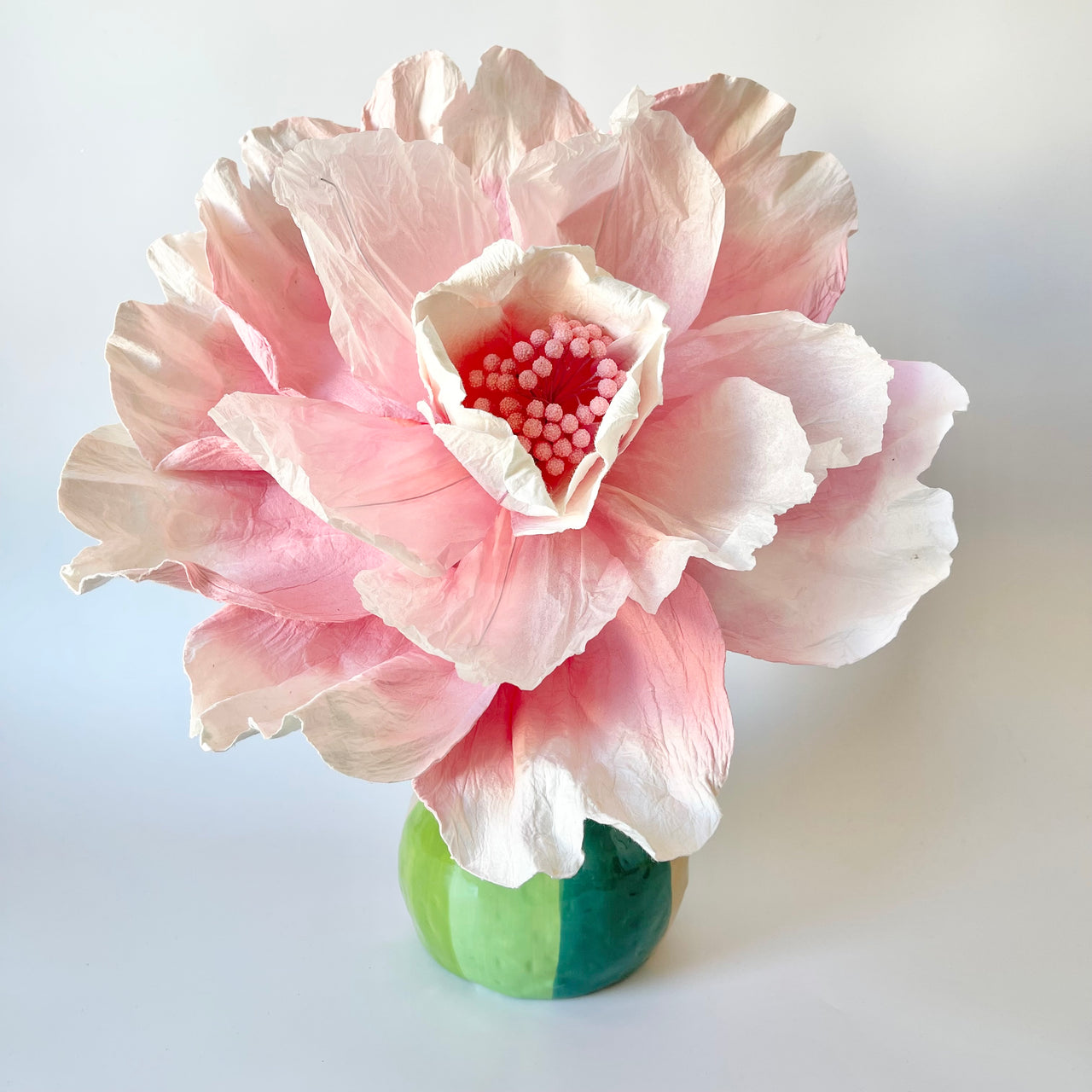 Paper Flowers - Bell Flower | Salmon by Nibbanah. Australian Art Prints, Gifts, Fashion and Homewares. Green Door Decor. www.greendoordecor.com.au