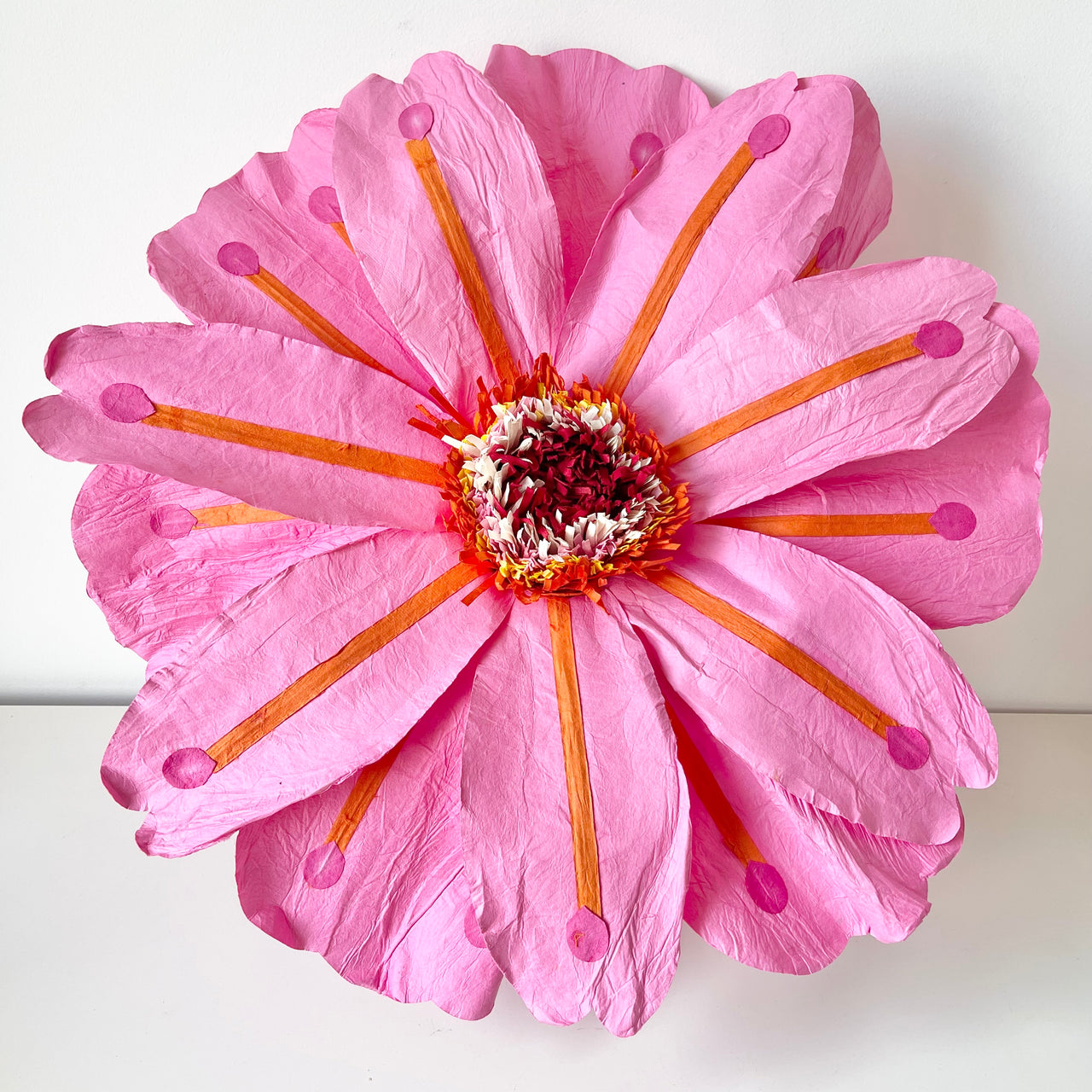 Paper Flowers - XL Coral Flower | Pink by Nibbanah. Australian Art Prints, Gifts, Fashion and Homewares. Green Door Decor. www.greendoordecor.com.au