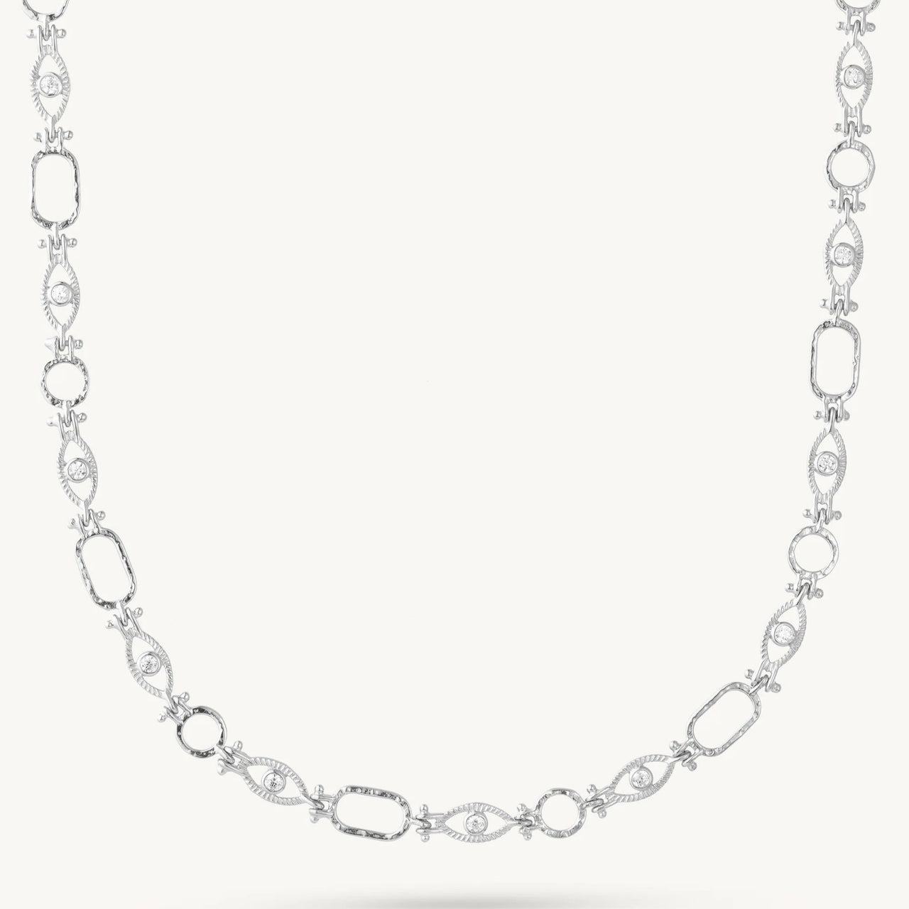 'All Seeing Eye' Silver Necklace by ToniMay. Australian Art Prints and Homewares. Green Door Decor. www.greendoordecor.com.au