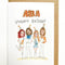 Abba Wonderful Birthday | Greeting Card by Well Drawn. Australian Art Prints and Homewares. Green Door Decor. www.greendoordecor.com.au