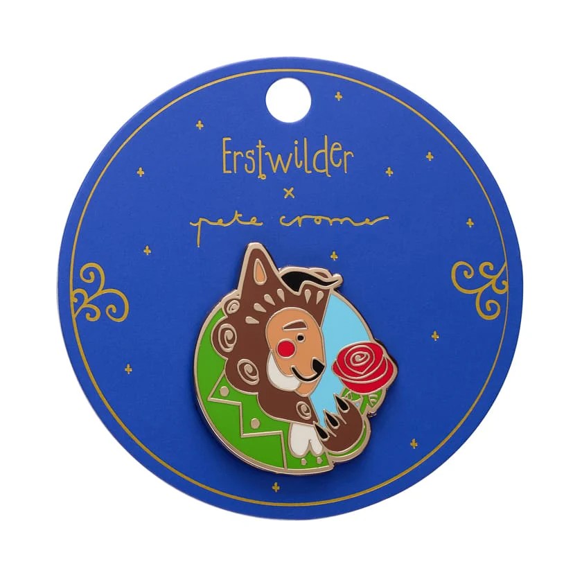 Accursed Gentleman Enamel Pin | Erstwilder x Pete Cromer Fairy Tales Collection by Erstwilder. Australian Art Prints, Gifts, Fashion and Homewares. Green Door Decor. www.greendoordecor.com.au