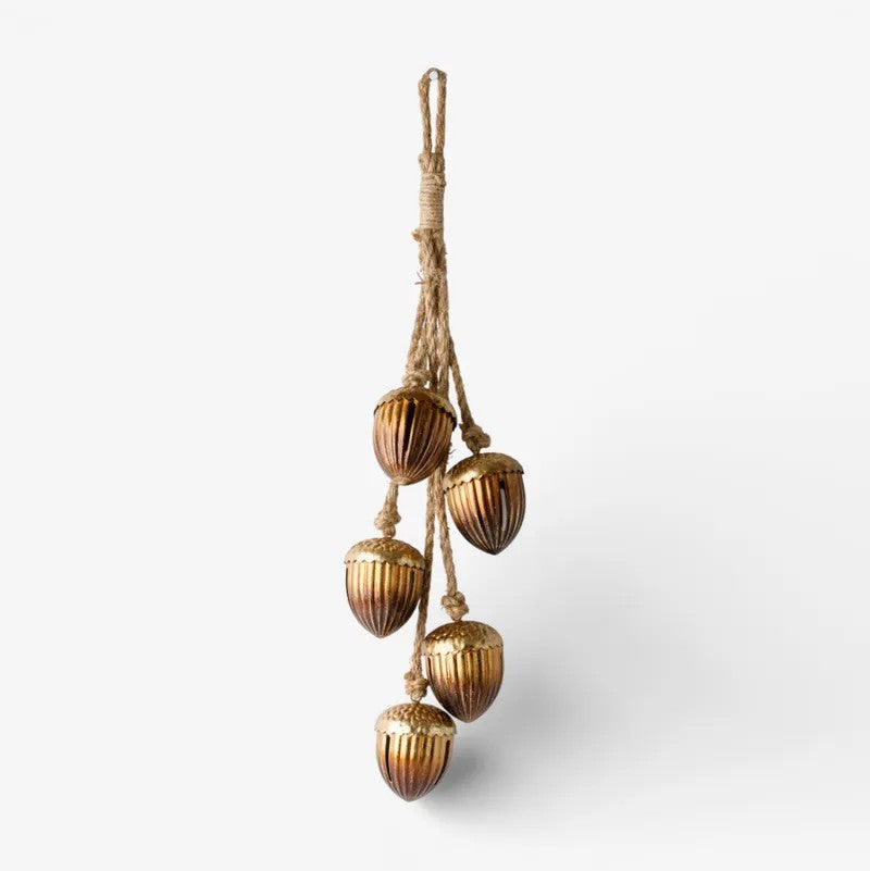 Acorns on Rope | Gold by French Country Collections. Australian Art Prints, Gifts, Fashion and Homewares. Green Door Decor. www.greendoordecor.com.au
