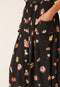 Adi Button Skirt | Paper Daisy Black by Nancybird. Australian Art Prints and Homewares. Green Door Decor. www.greendoordecor.com.au