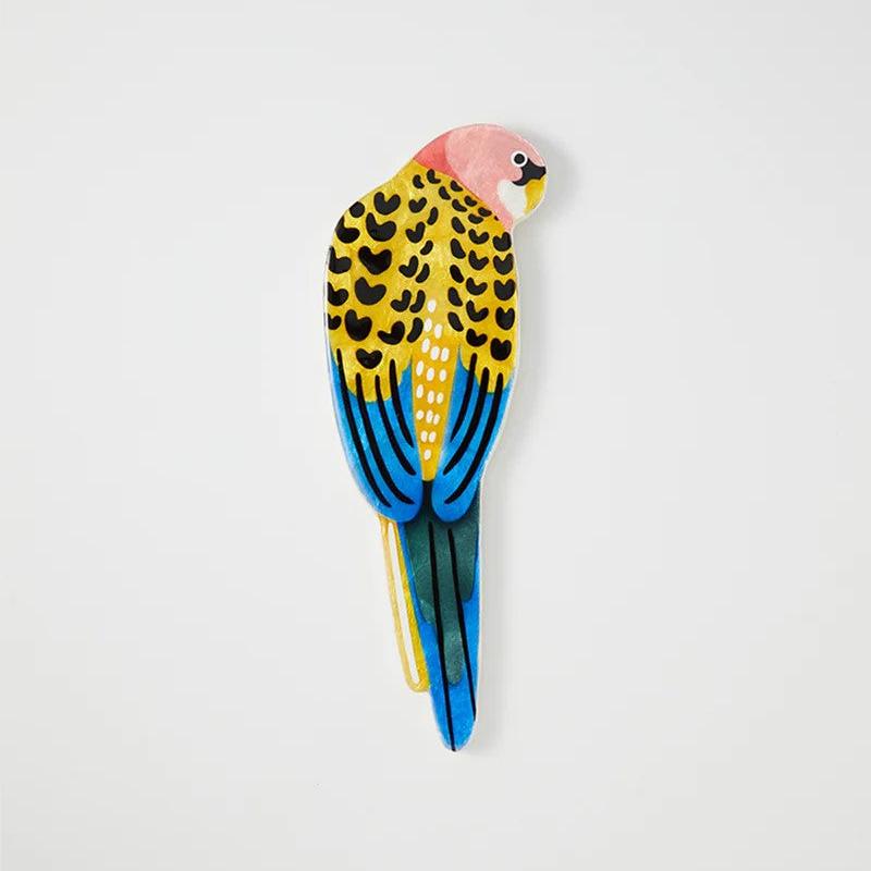 Wall Art | Aerial Yellow Rosella by Jones and Co. Australian Art Prints and Homewares. Green Door Decor. www.greendoordecor.com.au