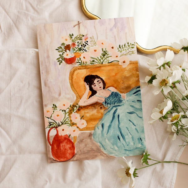 After Party - Painted Poetry Collection | Fine Art Print by The Darling Fig. Australian Art Prints and Homewares. Green Door Decor. www.greendoordecor.com.au