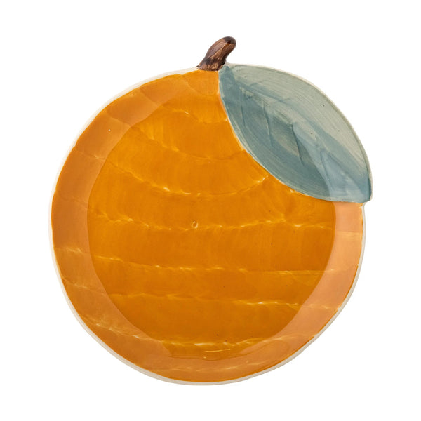 Bloomingville | Agnes Plate | Orange by Bloomingville, French Bazaar. Australian Art Prints, Gifts, Fashion and Homewares. Green Door Decor. www.greendoordecor.com.au