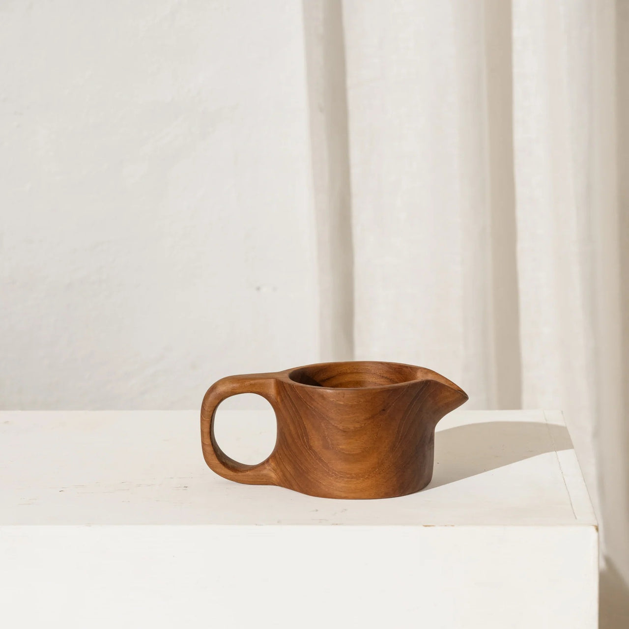 'Airla' Recycled Timber Jug by Inartisan. We proudly support fun and beautiful art prints, textiles, homewares and jewellery by Aussie Creatives. www.greendoordecor.com.au