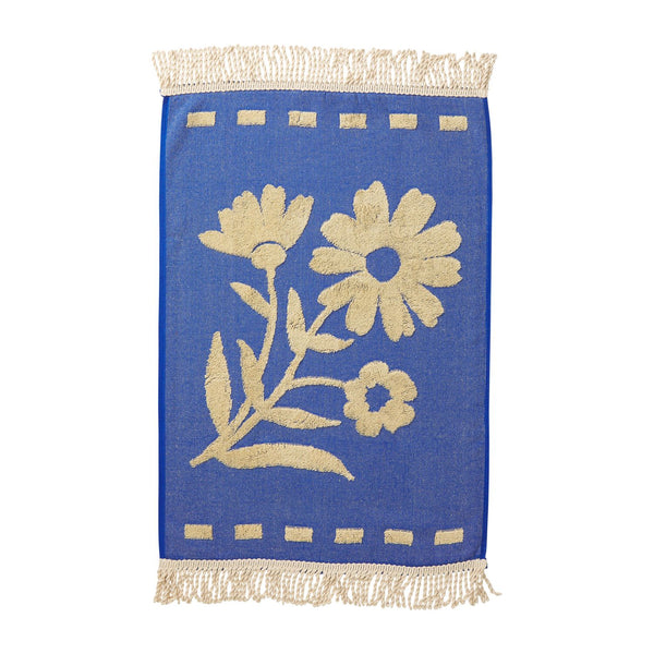 'Aja' Hand Towel | Ultramarine by Sage and Clare. Australian Art Prints and Homewares. Green Door Decor. www.greendoordecor.com.au