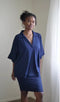 Alanis 3/4 Sleeve Collared Bamboo Shirt | Navy by Lou Lou Australia. Australian Art Prints, Gifts, Fashion and Homewares. Green Door Decor. www.greendoordecor.com.au