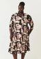 Alba Shirt Dress | Hydrangea Pink by Nancybird. Australian Art Prints, Gifts, Fashion and Homewares. Green Door Decor. www.greendoordecor.com.au