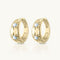 Alina opal gold hoop by ToniMay. Australian Art Prints and Homewares. Green Door Decor. www.greendoordecor.com.au