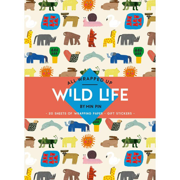 All Wrapped Up by Min Pin - Wild Life | Wrapping Paper Book. Australian Art Prints, Gifts, Fashion and Homewares. Green Door Decor. www.greendoordecor.com.au