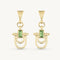 'Allegra' Apatite Gold Earrings by ToniMay. Australian Art Prints, Gifts, Fashion and Homewares. Green Door Decor. www.greendoordecor.com.au