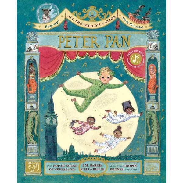 All The World's A Stage: Peter Pan by J.M. Barrie & Ella Beech. Australian Art Prints and Homewares. Green Door Decor. www.greendoordecor.com.au