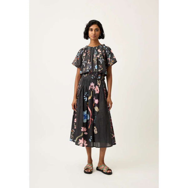 Alma Yoke Skirt | Watercolour Charcoal by Nancybird. Australian Art Prints and Homewares. Green Door Decor. www.greendoordecor.com.au