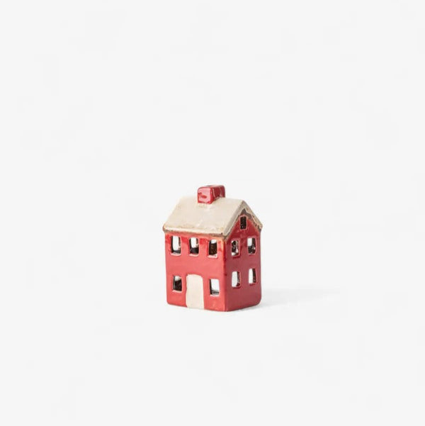 Alsace Petite Tea Light Chalet Red Cream | Tea Light House by French Country Collections. Australian Art Prints and Homewares. Green Door Decor. www.greendoordecor.com.au