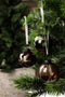Amina Glass Bauble - Amber/Gold | Christmas Hanging Decoration by French Country Collections. Australian Art Prints and Homewares. Green Door Decor. www.greendoordecor.com.au
