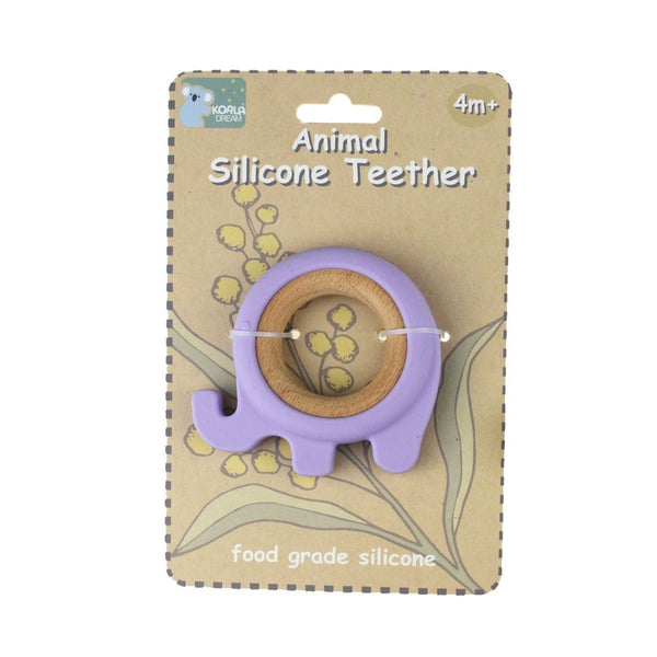 Animal Silicone Teether | Elephant - Purple by Eleganter Australia. Australian Art Prints, Gifts, Fashion and Homewares. Green Door Decor. www.greendoordecor.com.au
