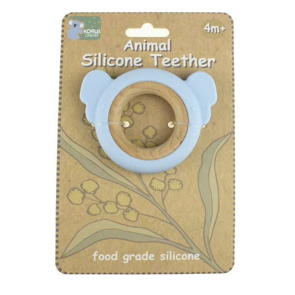 Animal Silicone Teether | Koala - Blue by Eleganter Australia. Australian Art Prints, Gifts, Fashion and Homewares. Green Door Decor. www.greendoordecor.com.au