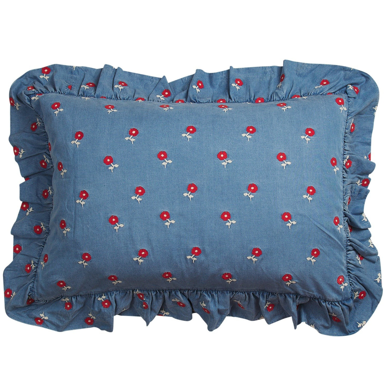 'Anneliese' Standard Ruffle Pillowcase | Poppy by Sage & Clare. Australian Art Prints, Gifts, Fashion and Homewares. Green Door Decor. www.greendoordecor.com.au