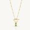 'Apatite' Gold Toggle Necklace by ToniMay. Australian Art Prints, Fashion and Homewares. Green Door Decor. www.greendoordecor.com.au