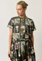 Apollo Tee | Charcoal Archive Floral by Nancybird. Australian Art Prints, Gifts, Fashion and Homewares. Green Door Decor. www.greendoordecor.com.au