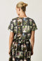 Apollo Tee | Charcoal Archive Floral by Nancybird. Australian Art Prints, Gifts, Fashion and Homewares. Green Door Decor. www.greendoordecor.com.au