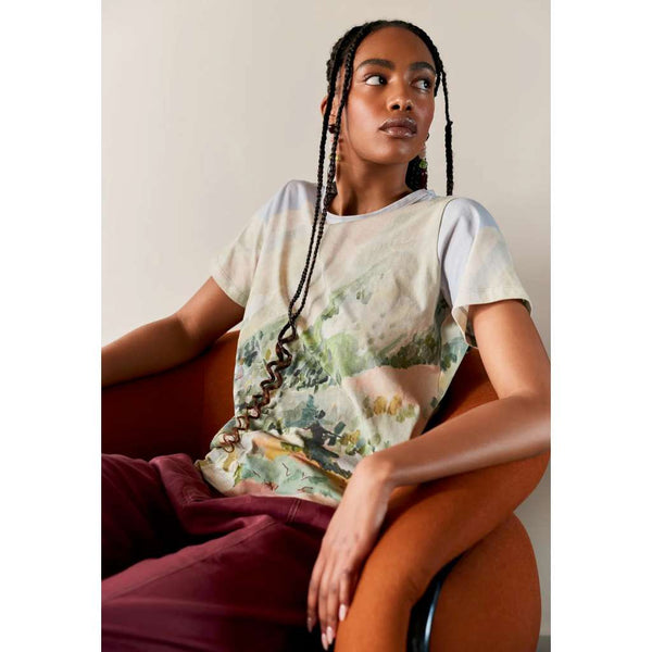 Apollo Tee | Mountain Peak by Nancybird. Australian Art Prints, Gifts, Fashion and Homewares. Green Door Decor. www.greendoordecor.com.au