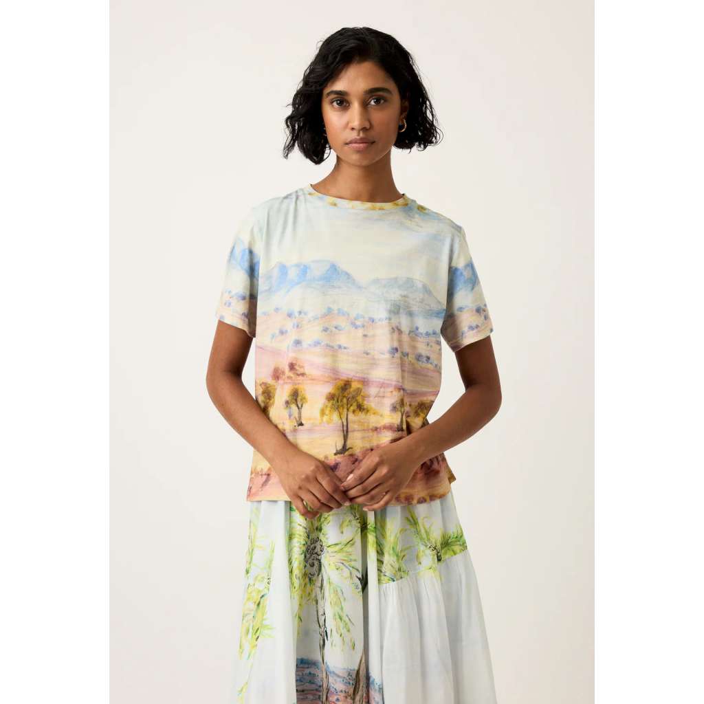 Apollo Tee | Tjoritja by Nancybird. Australian Art Prints and Homewares. Green Door Decor. www.greendoordecor.com.au