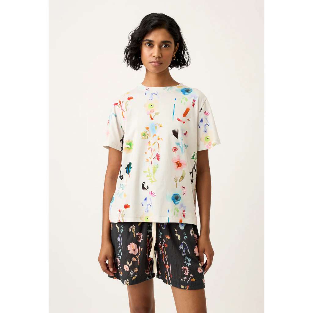 Apollo Tee | Watercolour Cream by Nancybird. Australian Art Prints and Homewares. Green Door Decor. www.greendoordecor.com.au