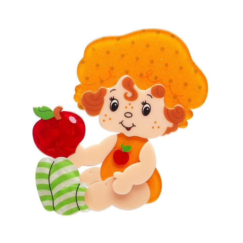 Apple Dumplin' Brooch | Erstwilder. Australian Art Prints and Homewares. Green Door Decor. www.greendoordecor.com.au