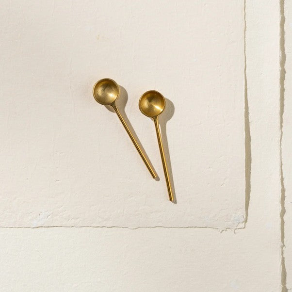 Arban Brass Miniature Spoons | Set of 2 by Inartisan. Australian Art Prints, Gifts, Fashion and Homewares. Green Door Decor. www.greendoordecor.com.au