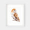'Barn Owl' Fine Art Print | Choose Arts by Qing Zhang. Australian Art Prints and Homewares. Green Door Decor. www.greendoordecor.com.au