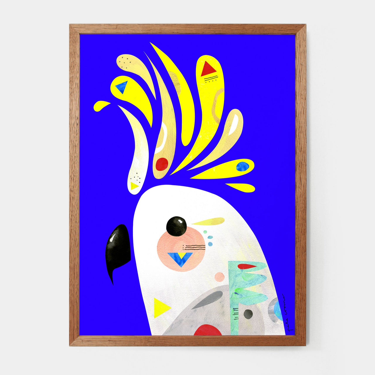 A4 Art Print - Cockatoo | Pete Cromer. Australian Art Prints and Homewares. Green Door Decor. www.greendoordecor.com.au