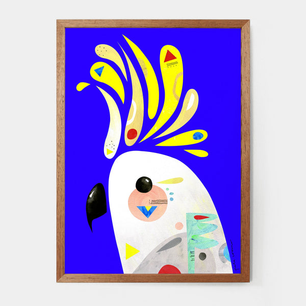 A4 Art Print - Cockatoo | Pete Cromer. Australian Art Prints and Homewares. Green Door Decor. www.greendoordecor.com.au
