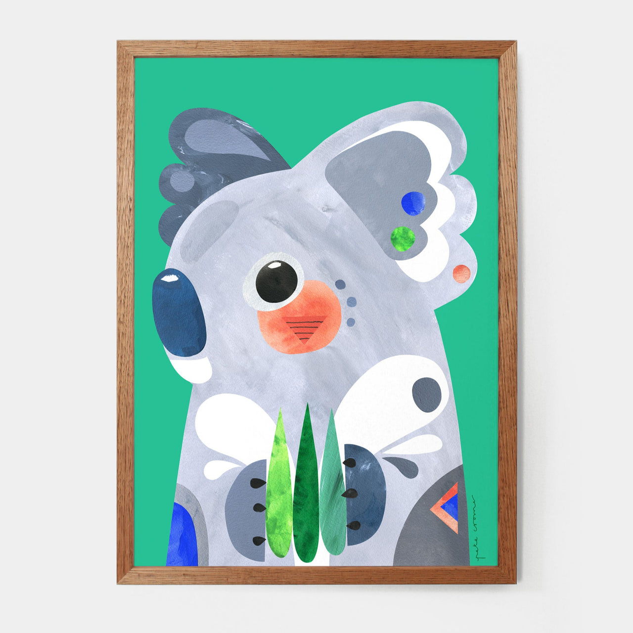 A4 Art Print - Koala | Pete Cromer. Australian Art Prints and Homewares. Green Door Decor. www.greendoordecor.com.au