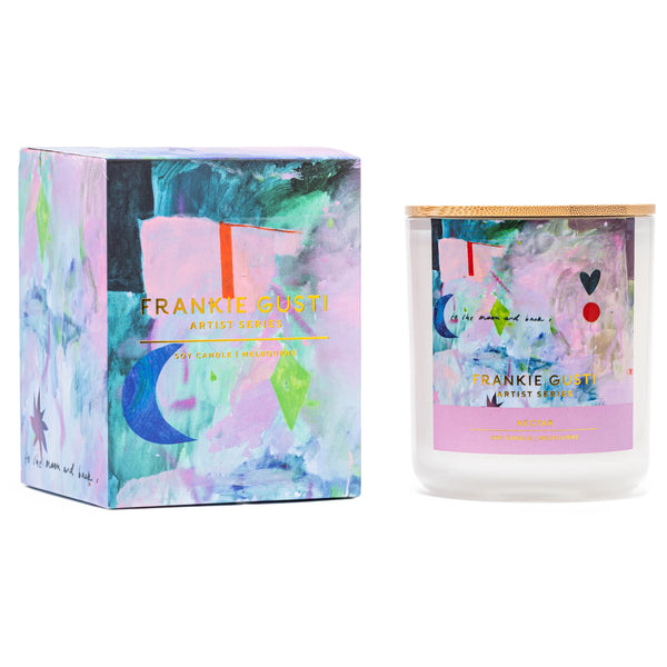 Artist Series Candle | Nectar | Kate Eliza by Frankie Gusti. Australian Art Prints, Gifts, Fashion and Homewares. Green Door Decor. www.greendoordecor.com.au