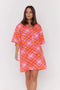 Aura Dress | Pink Blur Print