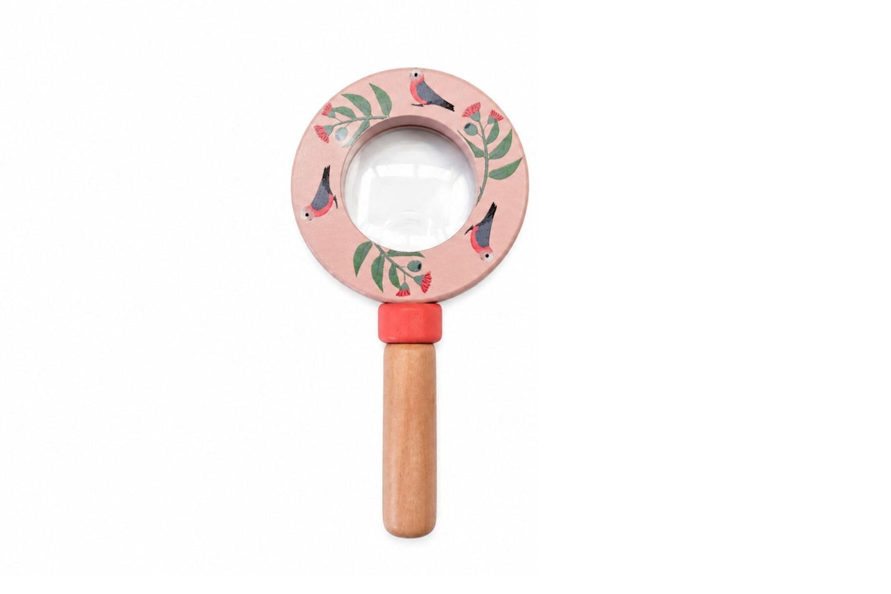 Aussie Backyard Wildlife Magnifying Glass | Various Designs by Eleganter Australia. Australian Art Prints, Gifts, Fashion and Homewares. Green Door Decor. www.greendoordecor.com.au