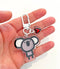 Aussie Koala Charm | Keyring by be Marsupial. Australian Art Prints and Homewares. Green Door Decor. www.greendoordecor.com.au